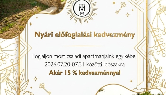 Nyári előfoglalási kedvezmény